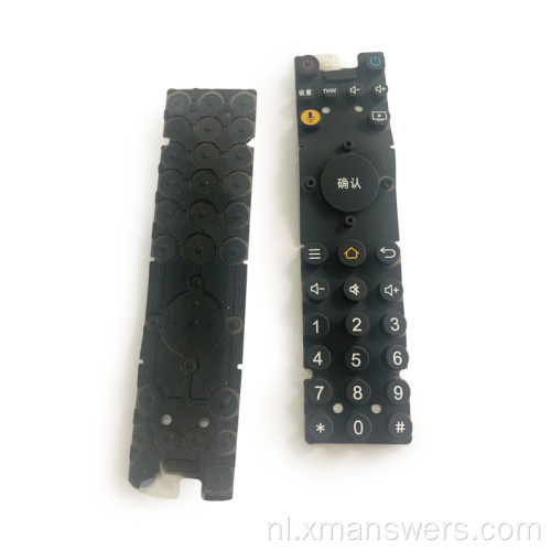 Aangepaste afstandsbediening Keymaat / siliconen rubberen toetsenbord